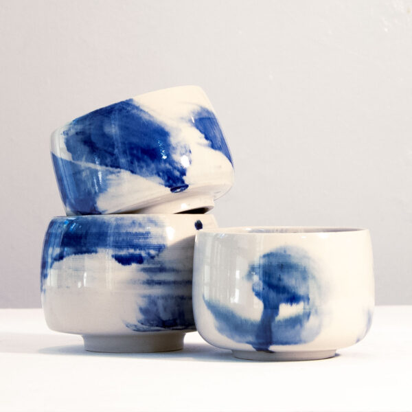 cobalt tea cups. no 019