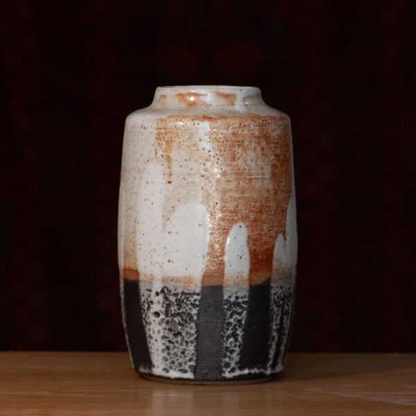 Shino glazed B&W vase - Image 4